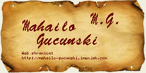 Mahailo Gucunski vizit kartica
